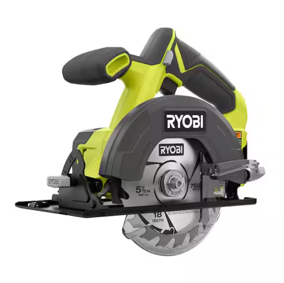 Ryobi 18V ONE+ Cordless 5 1/2 in. Circular Saw (Tool Only) PCL500B