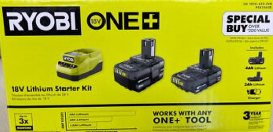 Ryobi 18V Lithium Starter Kit PSK1065B