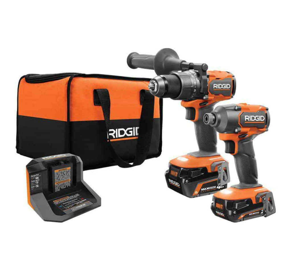 Ridgid R9208 18V Brushless 2-Tool Combo Kit