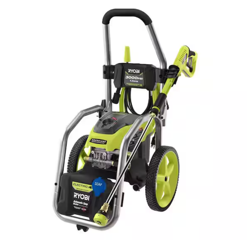 Ryobi RY143011 3000 PSI 1.1 GPM Cold Water Electric Pressure Washer